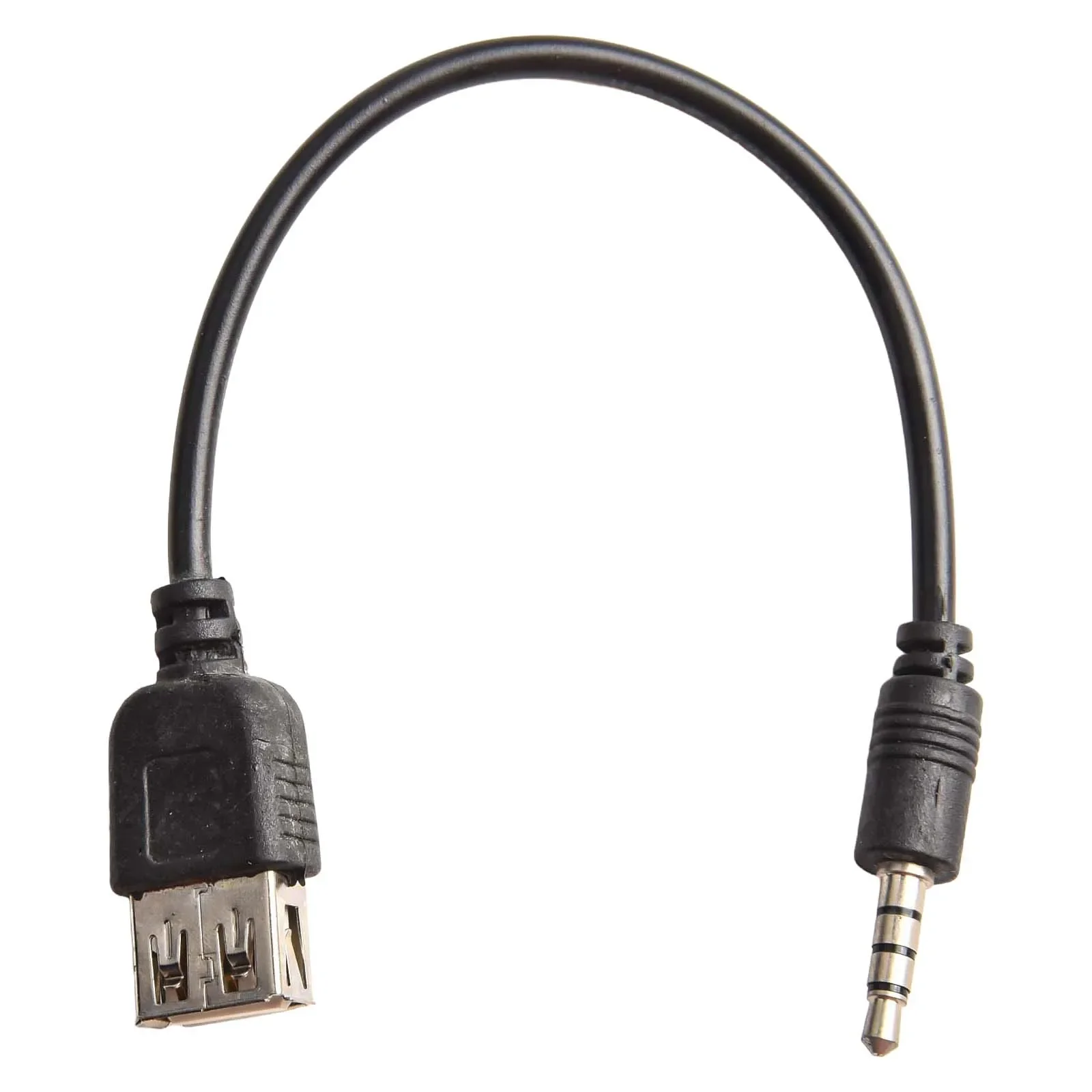 Type A Female USB Type A Female Quick Installation Car USB Practical Suitable For Most Cars Interface Light Brightness ABS Black