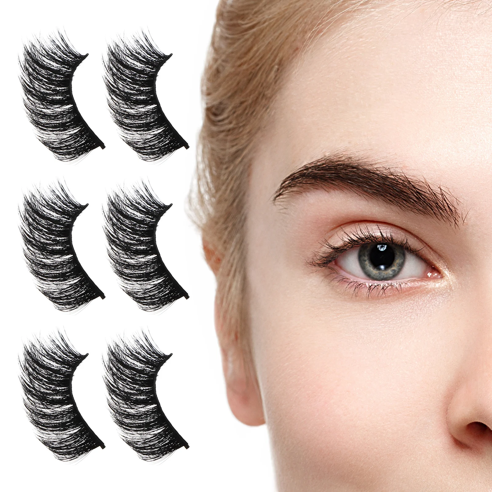 

1 Box Women False Eyelashes Artificial Dense Long Eye Lashes Natural False Eyelash Party Makeup Supplies Fake Eyelashes