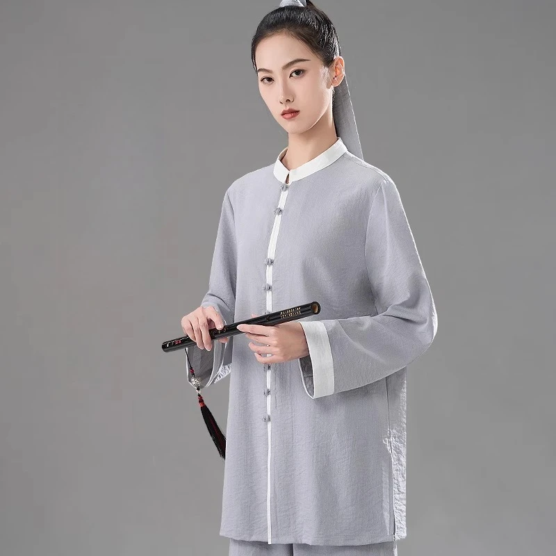 

Tai Chi Kung Fu Suit Chinese Traditional Martial Arts Uniform for Women and Men Fluid Drape Breathable & Comfortable for Summer