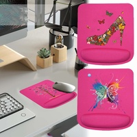 Mice Mat Soft Mousepad Protecting The Wrist Square Comfortable Ergonomic Thickened for PC Laptop Computer for Butterfly Pattern