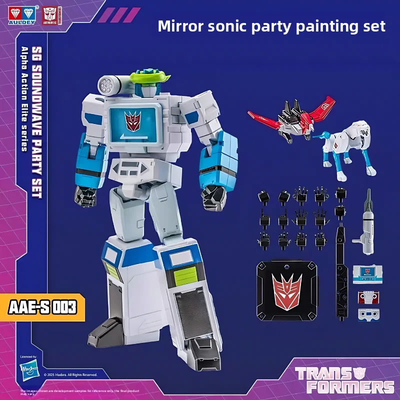 مجموعة طلاء AULDEY AAE Transformers G1 Optimus Prime Starscream Coronation Mirror Soundwave Premium - هدية للأولاد والبنات