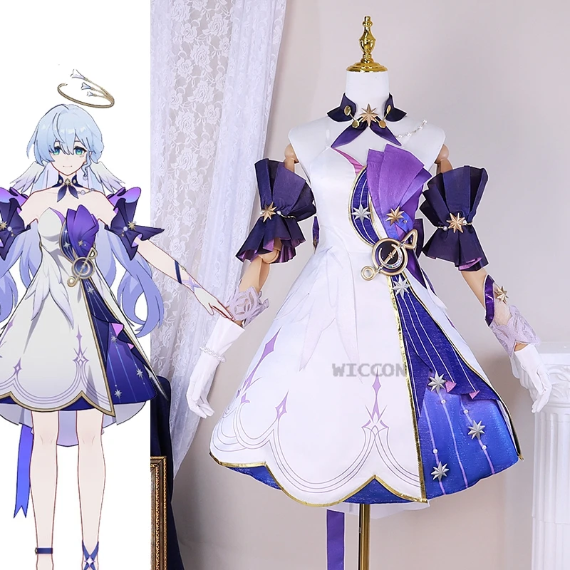 Robin Cosplay Costume Dress Honkai Star Rail Halovian Carnaval Anime Party Role Play Women Fancy Uniforms Halloween Clothing