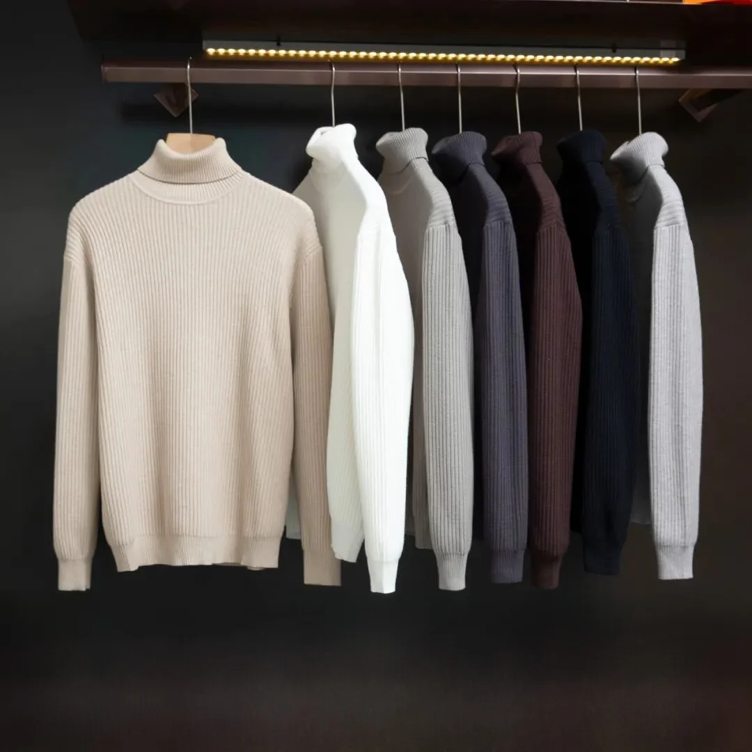 

Повседневный вязаный свитер High Ne, мужской цветной универсальный осенне-зимний новый модный чистый хлопок, полиэстер, нейлон...