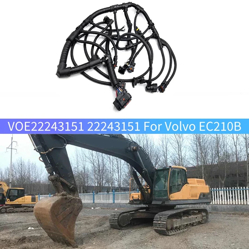 

For Volvo EC210B D6E Engine Wiring Harness VOE22243151 22243151 0421-1137 0421-1135 Replacement