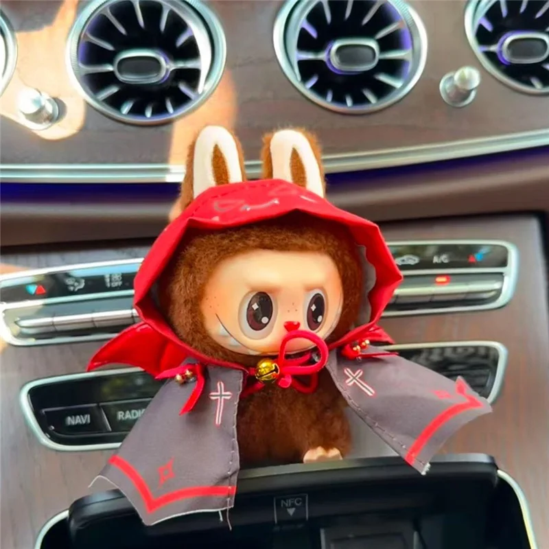 15 17 cm Voor Labubu Pop Allerheiligen Meerdere series Leuke Pompoen Kleding Trendy Gaasachtige Rok Outfit Kleding Schoenen Accessoires