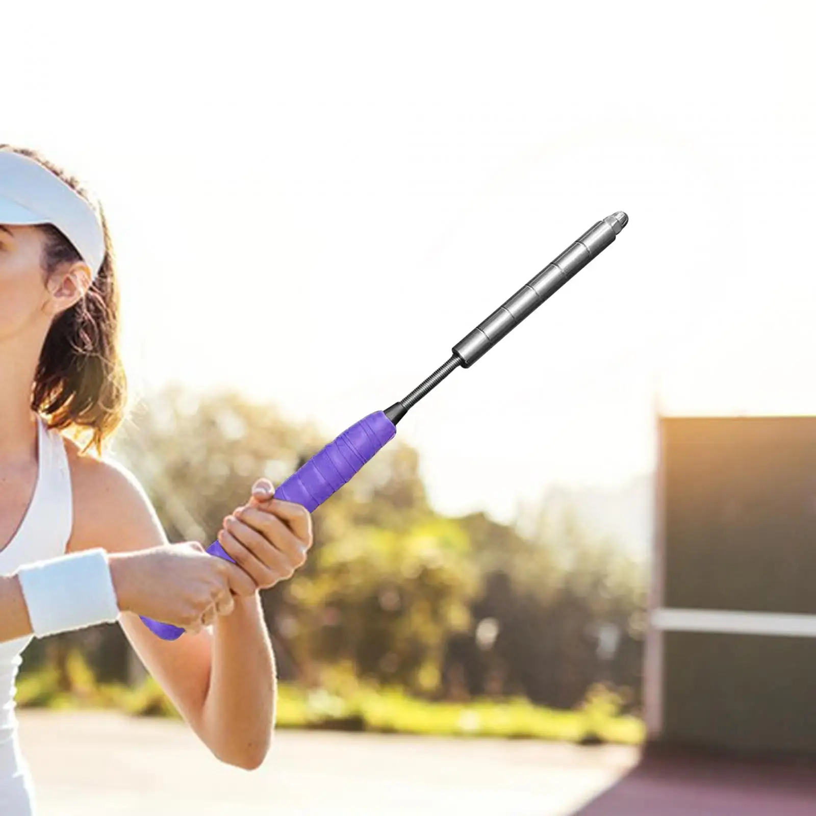 Raquete profissional portátil de badminton para adultos e crianças, swing trainer, ferramenta de treinamento, pole, poder