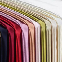 150x100cm Shiny Soft Silk Satin Fabric For Sewing Bridal Veil Gowns Dress Box Lining Party Tablecloth Decorative DIY Craft Cloth