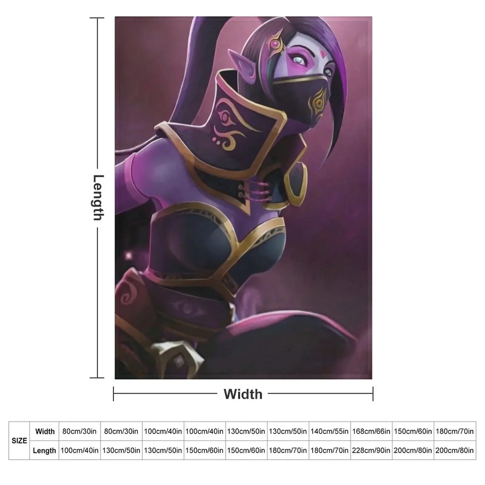 Steam, dota2, Templar Assasins Throw Blanket Decorative Sofa Soft Beds Decorative Throw Thins Stuffeds Sofa Throw Blankets