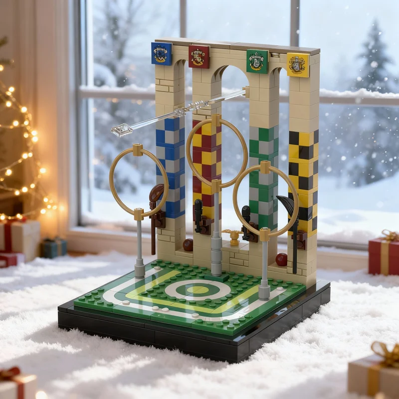 315 stuks MOC Q Pitch Harry Model Bouwstenen Architectuur Assembleren DIY Creatief Kerstcadeau Idee Educatief Speelgoed Steentjes Kinderen