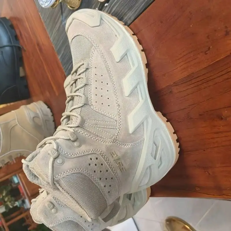 2025 nuevos zapatos de senderismo para hombre, zapatos de caza resistentes, botas de Trekking de marca de lujo para hombre, suela de goma, calzado para caminar al aire libre