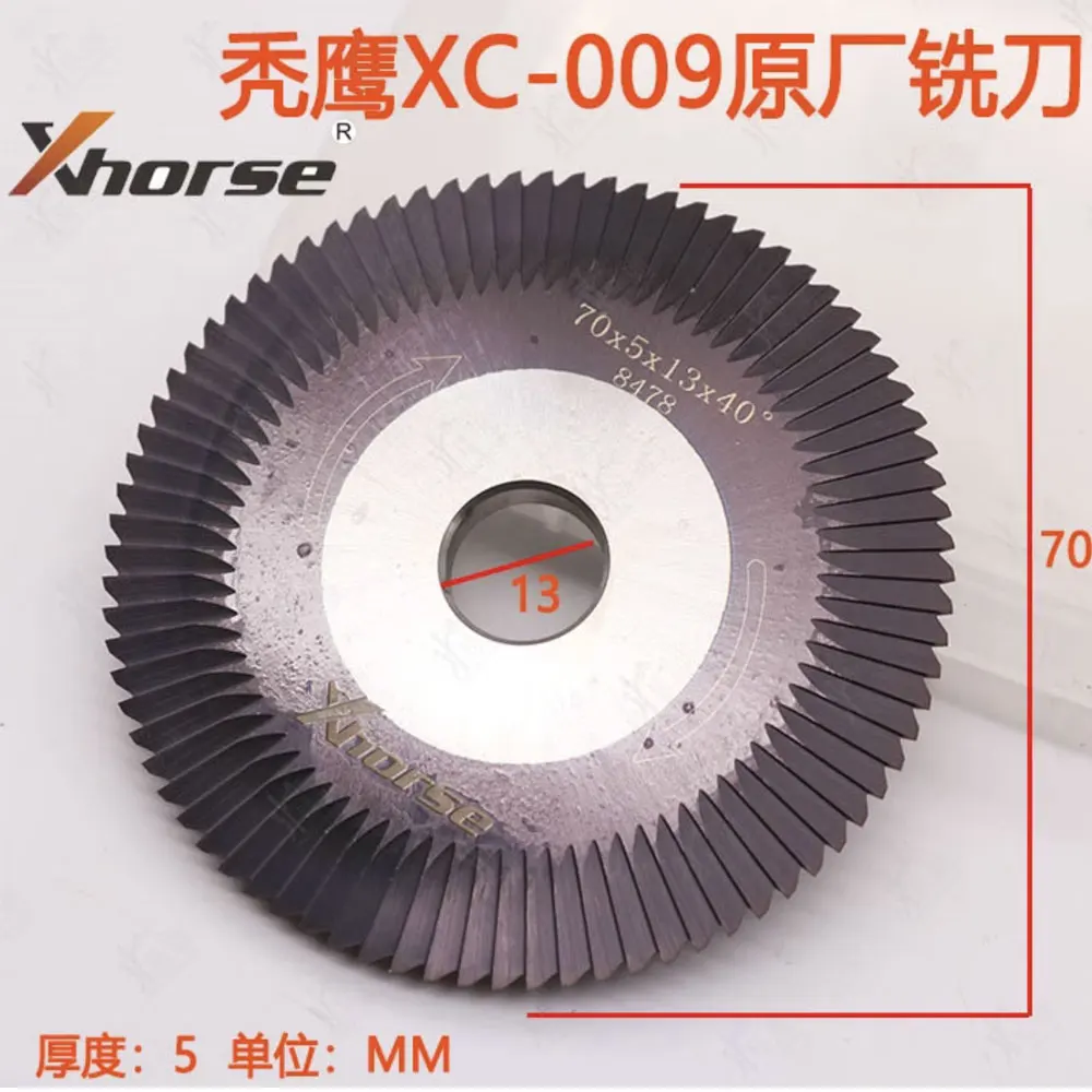 Xhorse XC009 Milling Cutter 70*5*13*40 Drill Bit For Condor XC-009 Key Cutting Machine