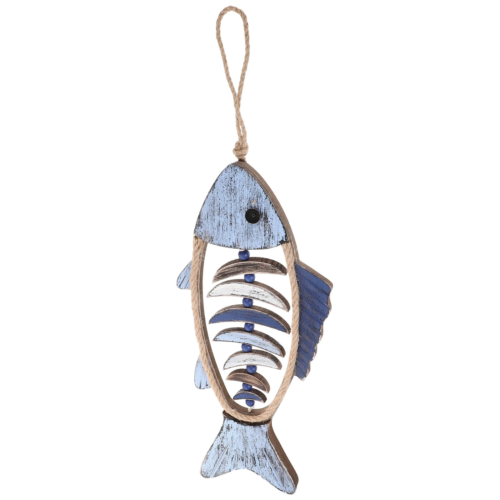 

Wooden Fish Shape Wall Decor Natural Wood Pendant Nautical Theme Room Hanging nament Beach House Rustic Art Mediterrane STYLE