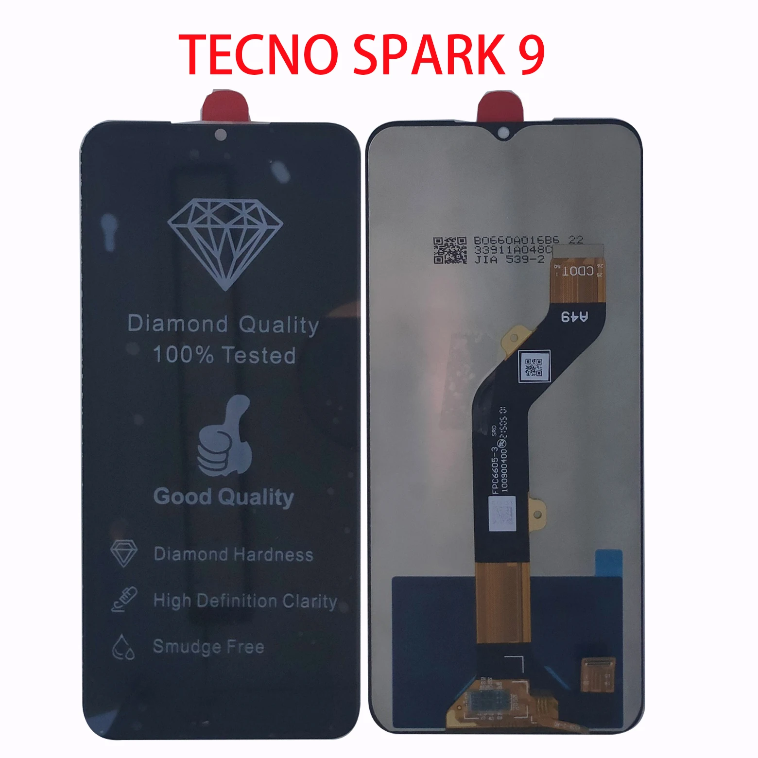 

New LCD 6.6" For TECNO SPARK 9 Kg5P LCD Display Touch Screen Digitizer Assembly 100% Perfect Repair