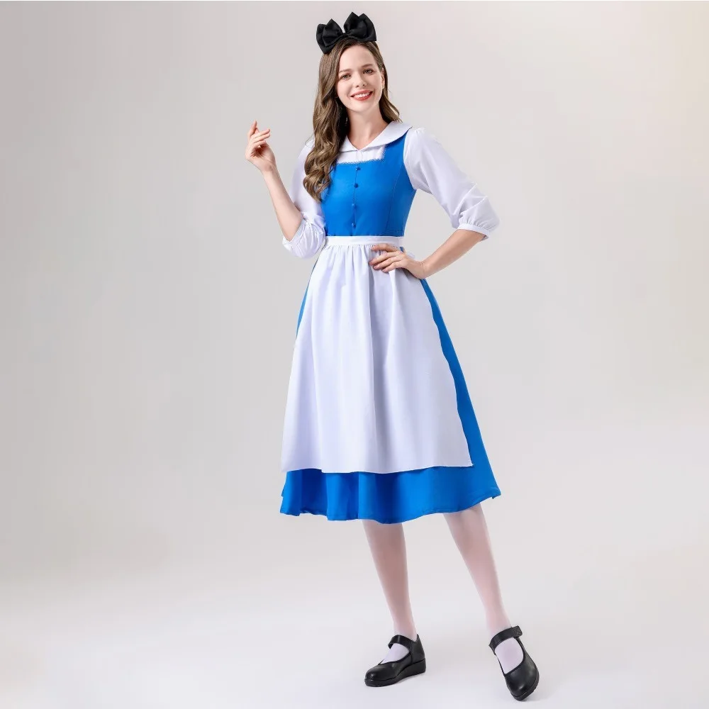ชุดคอสเพลย์สาวใช้ของอลิซ สำหรับเทศกาลเบียร์แบบดั้งเดิมของชาวบาวาเรีย วัสดุโพลีเอสเตอร์