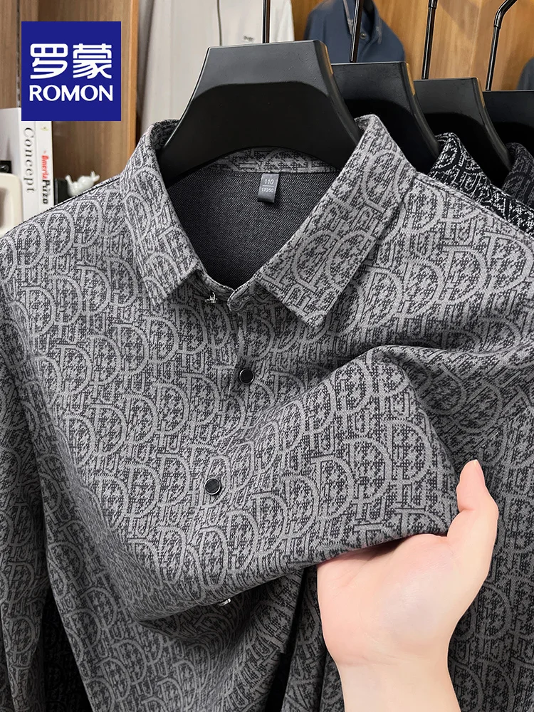 

Мужская шерстяная ацетата Lormen Long Sve irt, не требующая глажки, деловая повседневная одежда свободного кроя из полиэфирного волокна, приятная для кожи дыхание...