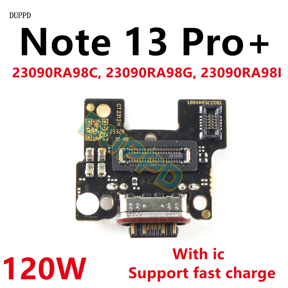 For Xiaomi Redmi Note 13 Pro+ 13Pro Plus USB Charger Charging Port