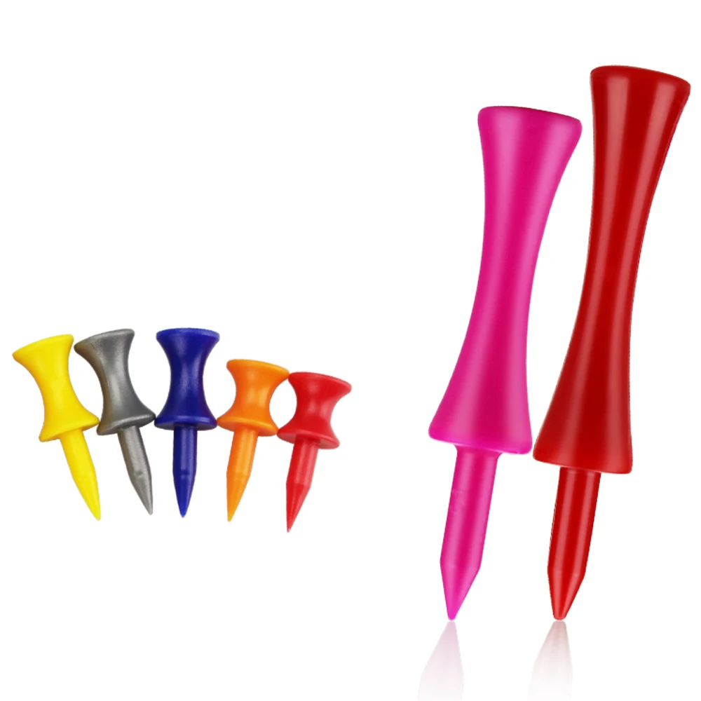 Plastic 50pcs/bag Step Down Golf Tees new multicolor Golf Tee Colorful Best for all Over Sized for golfer gift 6 sizes