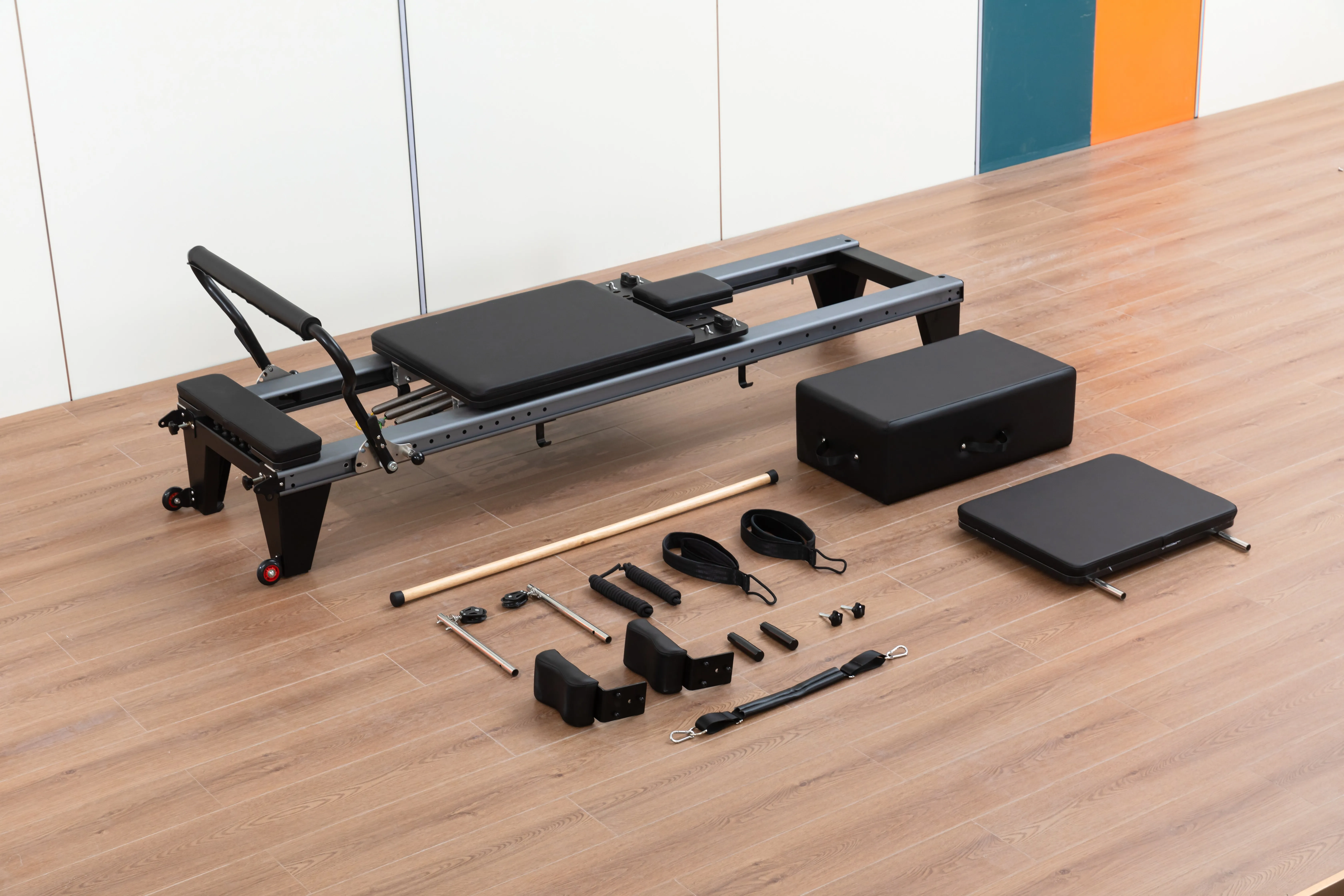 Pilates Equipment Source Factory Sale Durable Aluminium Alloy Pilates Reformer Machine Set for Pilates Studio/home