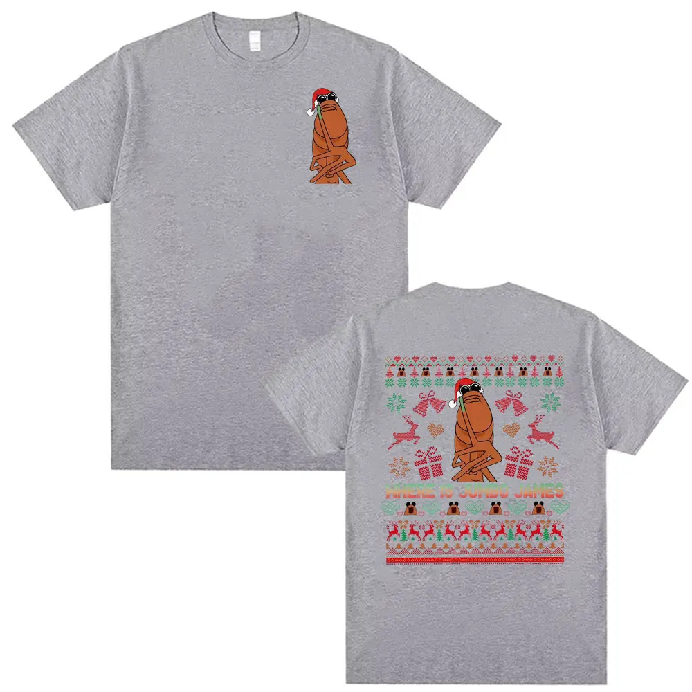 أين جامبو جيمس ميمي تي شيرت مضحك ماركوس دودة عيد الميلاد تي شيرت الرجال النساء Harajuku خمر الكلاسيكية المتضخم تي شيرت بلايز