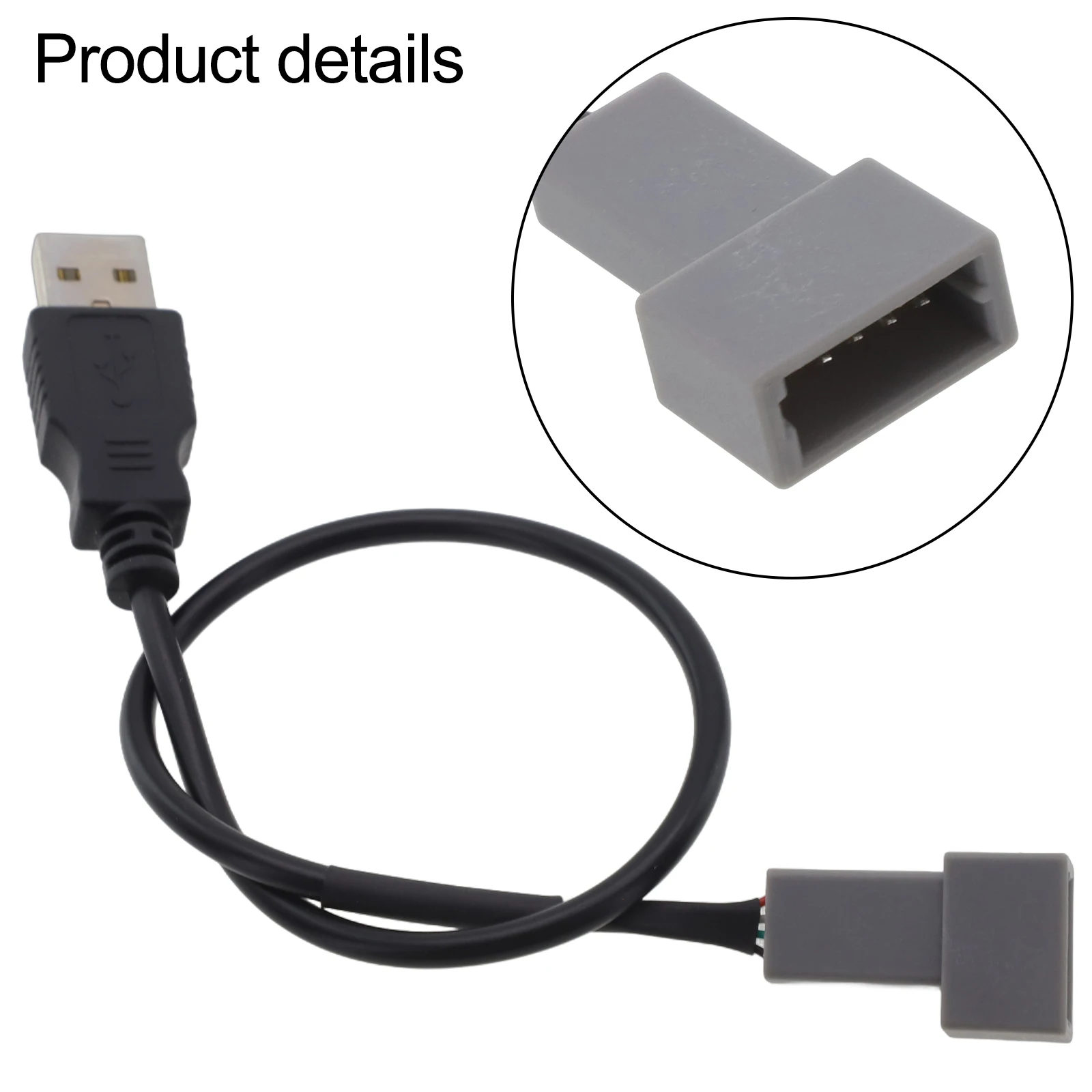 محول راديو السيارة 4Pin المقبس كابل تركيب السيارة التثبيت المباشر سهل الاستخدام مواد عالية الجودة مادة ABS #1