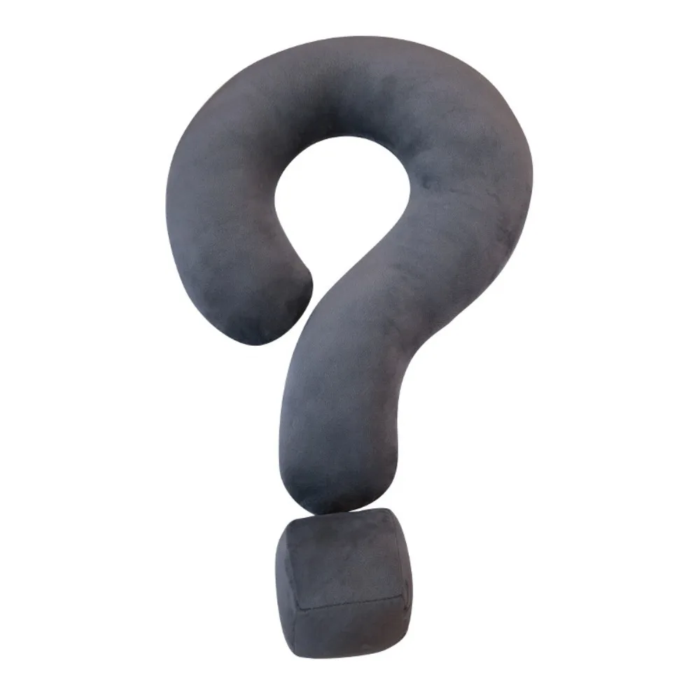 

Funny Soft Question Mark Cervical Pillow Ergonomic Skin-friendly Sofa Throw Pillow Large Size Office Nap Pillow Bedding