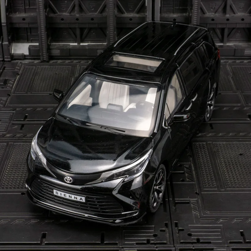 

1:24 Toyota Saina MPV commercial vehicle alloy model car doors and hood trunk can be opened can be given as a gift to friends