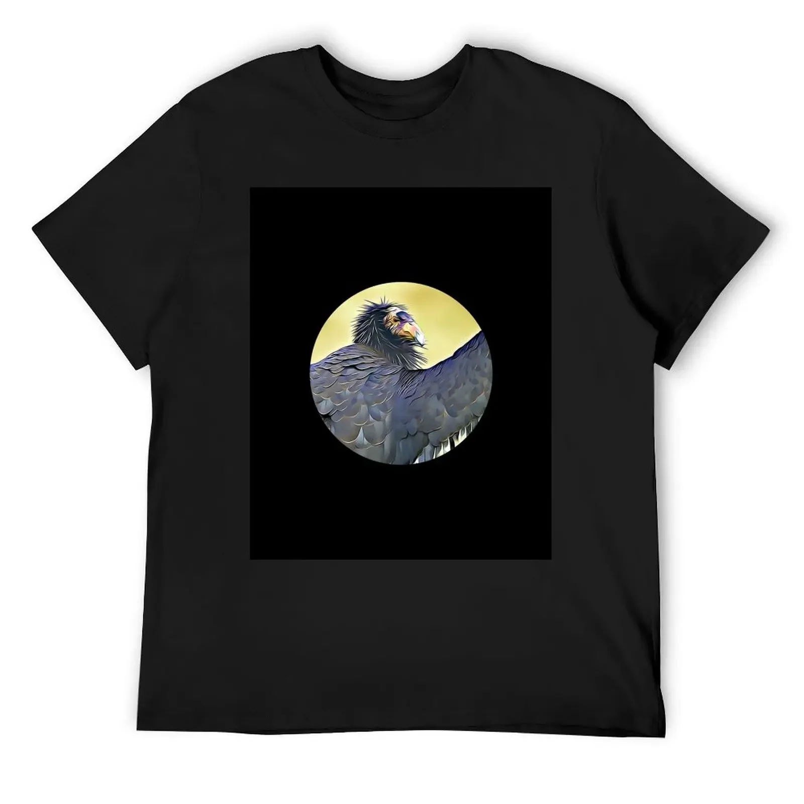 California Condor Portrait T-Shirt basketball graphic tees vintage men t shirts