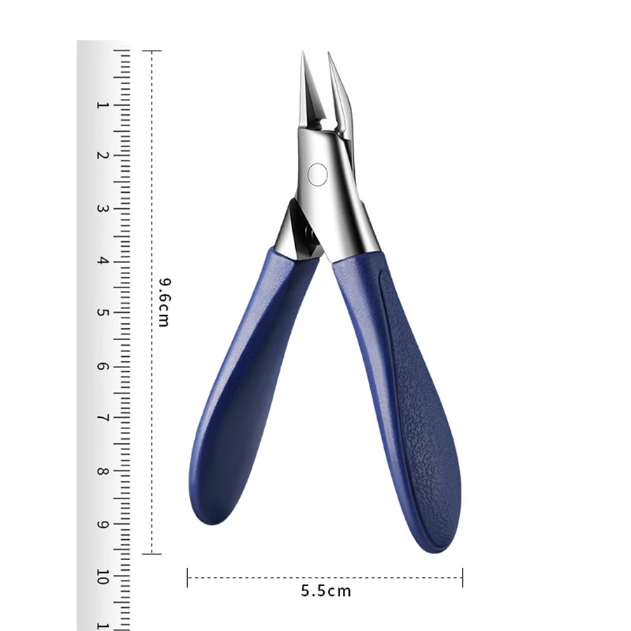 Angled Nail Clippers Ingrown Toenail Clipper for Thick Nails Slant Curved Blade Nail Cutters Ingrown Nail Pain Relief Tool