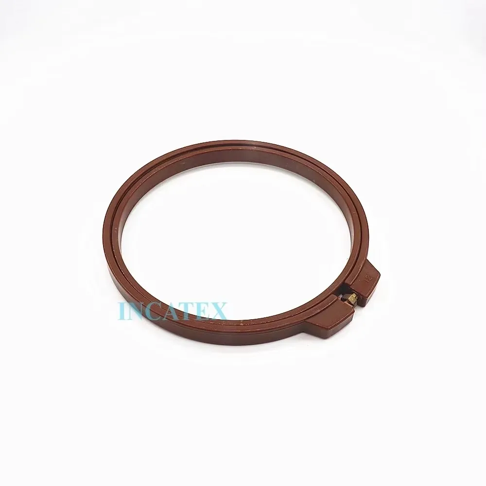 3 Pcs Good Quality Barudan Flat Embroidery Machine Spare Parts Plastic Round Frame Hoop 120mm Diameter Brown view 4