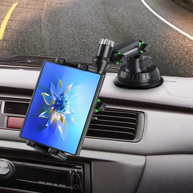 Vehicle Phone Support Clamp 360 Rotation Car Mount Car Suction Cup Cell Phone Holder With Extension Tube For Vehicles Suvs Truck