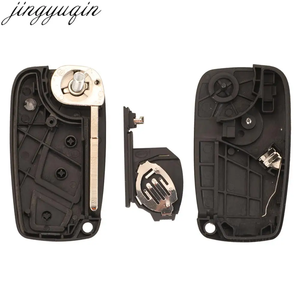 Jingyuqin 2 3 botones funda para llave a distancia de coche Shell para Fiat Ducato Iveco Citroen relé Peugeot Boxer 2006 2007 2008 SIP22 Fob