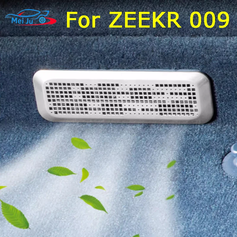 

AC Air Outlet Grille Under Car Seat For ZEEKR 009 2022 2023 2Pcs Stainless Steel Dust Cover