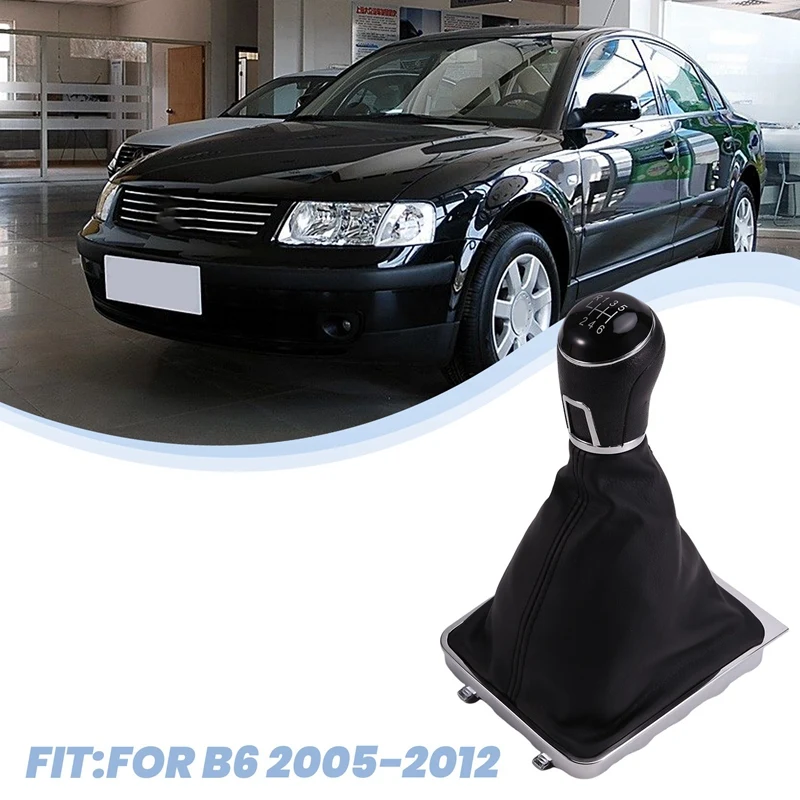 New Manual Shift Knob Lever Shift Lever Dust Cover For Volkswagen Passat B6 2005-2012