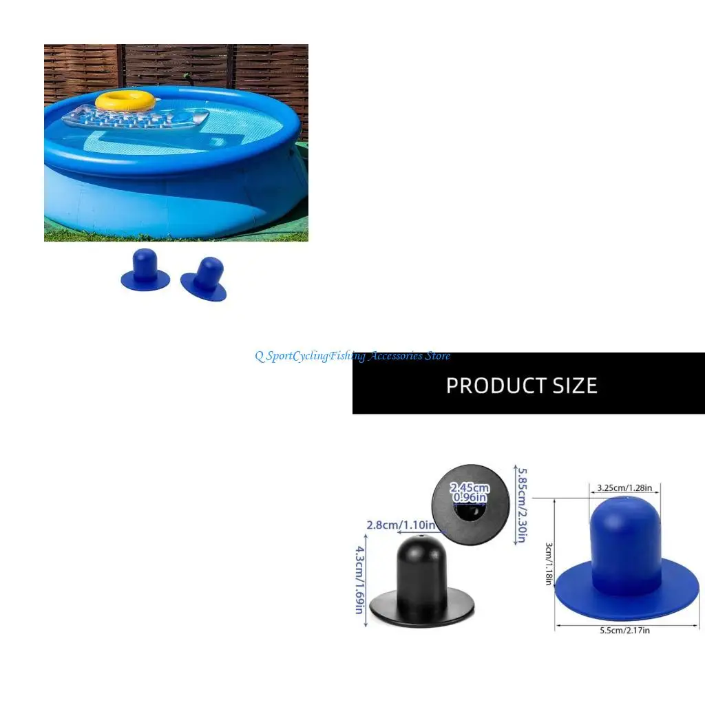 

Swimming Pool Plug Stopper, Black Blue Replacement Pool Wall Plugs Pool Plugs