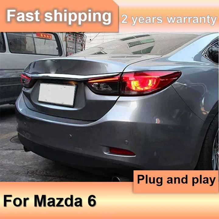 

Car Accessories for Mazda 6 Tail Lights 2013-2018 Atenza Taillight Rear DRL Fog Brake Turn Signal Reversing