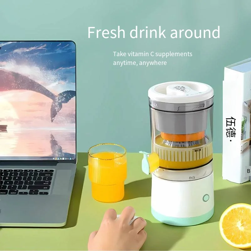 Portable juicer can handle all kinds of fruits, rechargeable is a must-have for travel