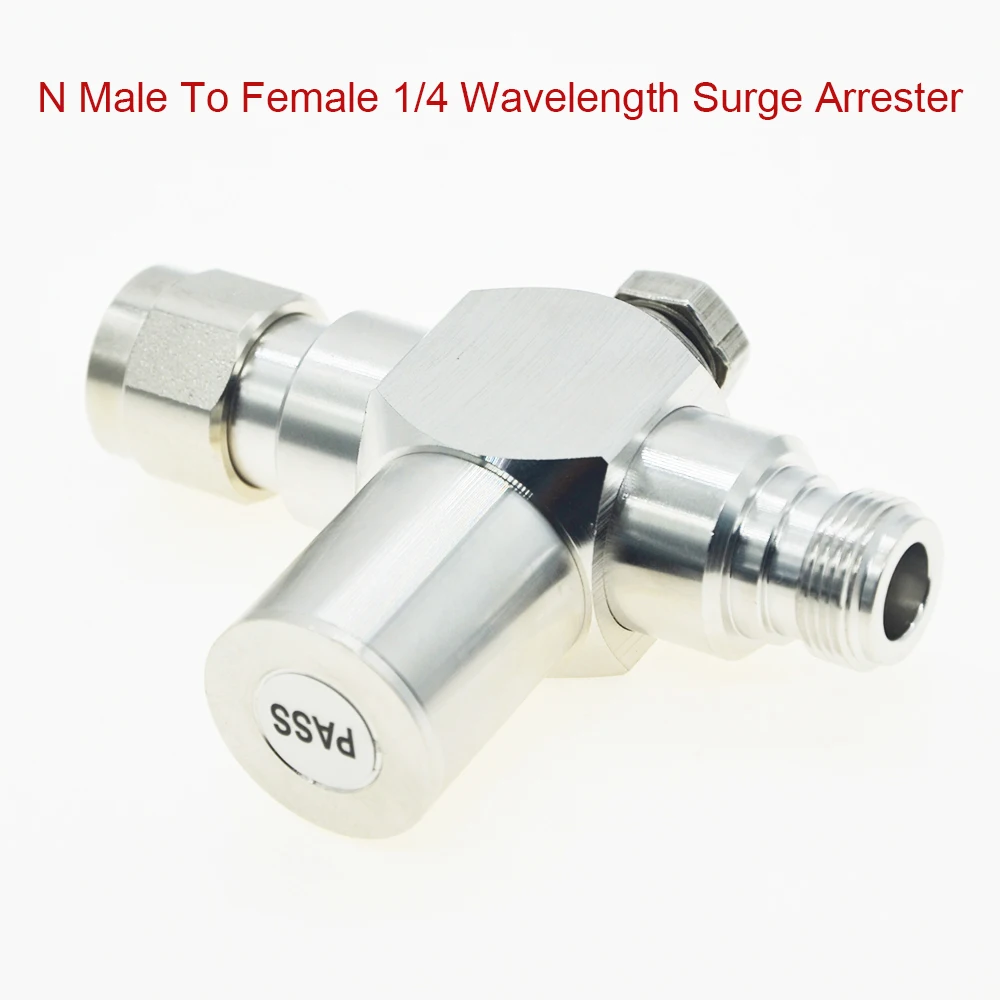 N macho para n fêmea 1/4 comprimento de onda resstor contra surtos para impulsionador de sinal gsm 3g 4g lte antena wi-fi 50 ohm
