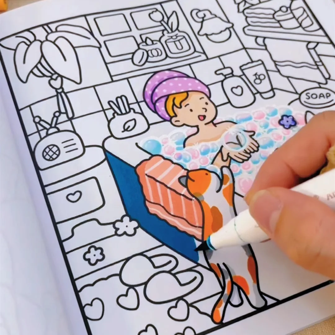 Kids Coloring Practice Book Early Education Doodle Drawing Book For Children Enlightenment Painting