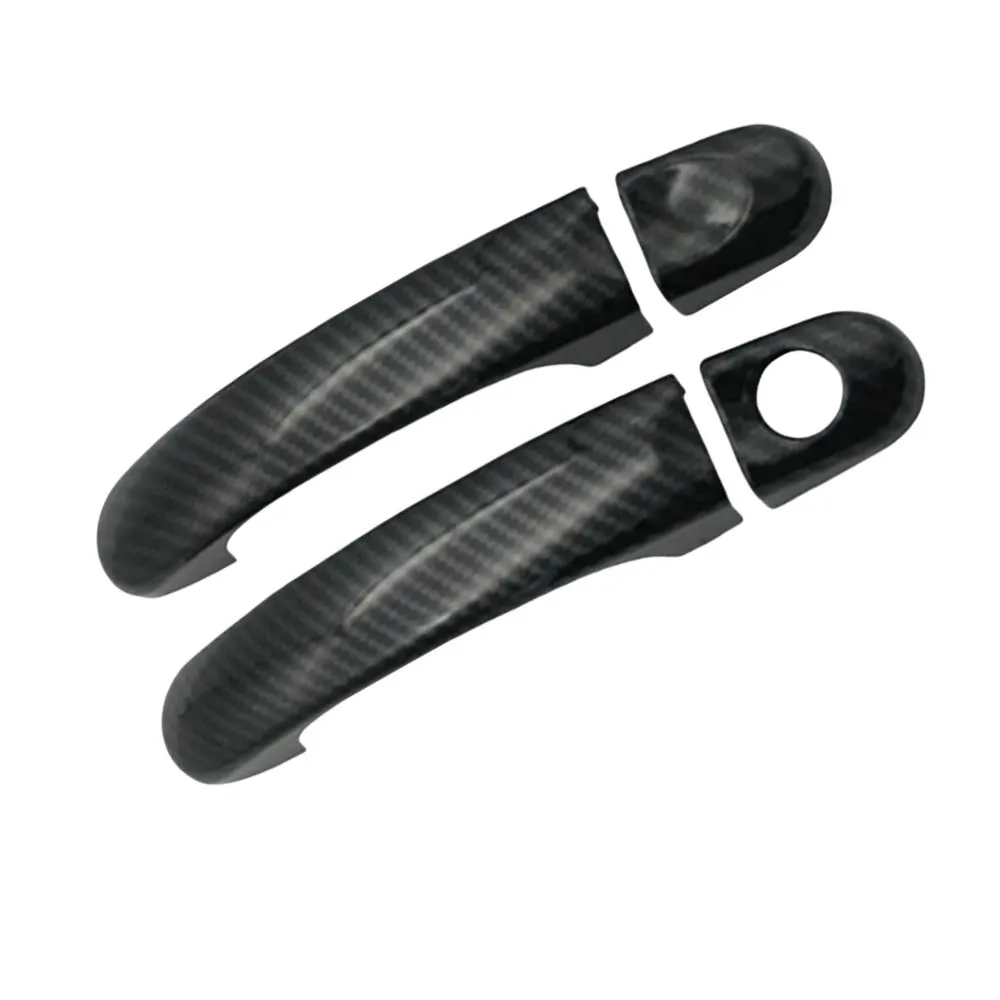 Car Upgrade Carbon Fiber Glossy Black Electroplating Door Handle Cover For Volkswagen EOS 2006-2015 Car Decoration Accessories