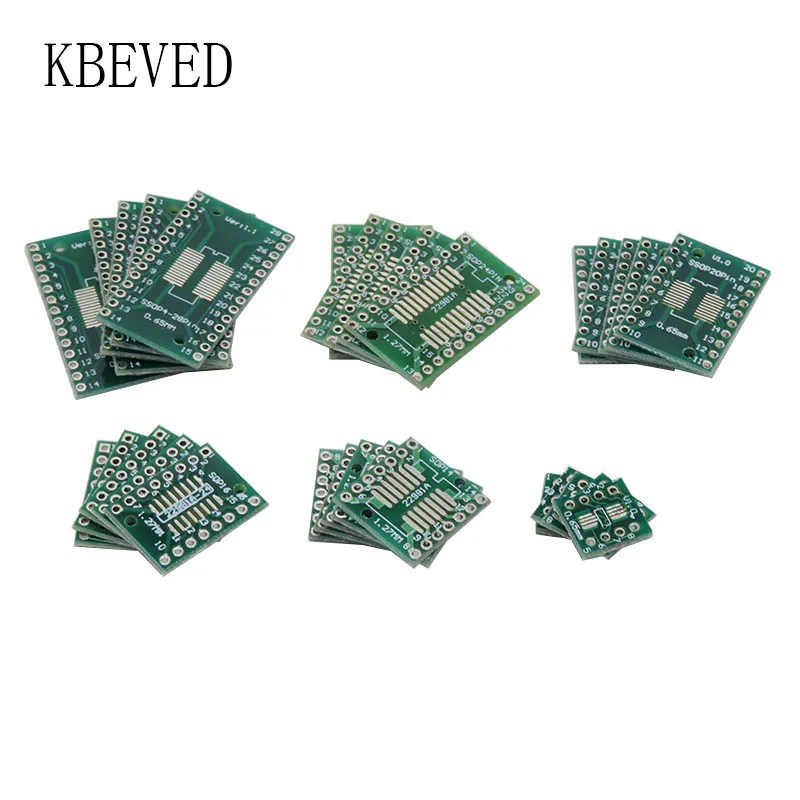 30PCS Kit Placa PCB SOP24 30 SOP8 SOP14 SOP16 SOP20 SOP28 SMD Ligue Para DIP Adaptador Conversor Placa SOP 8 14 16 20 24 28 