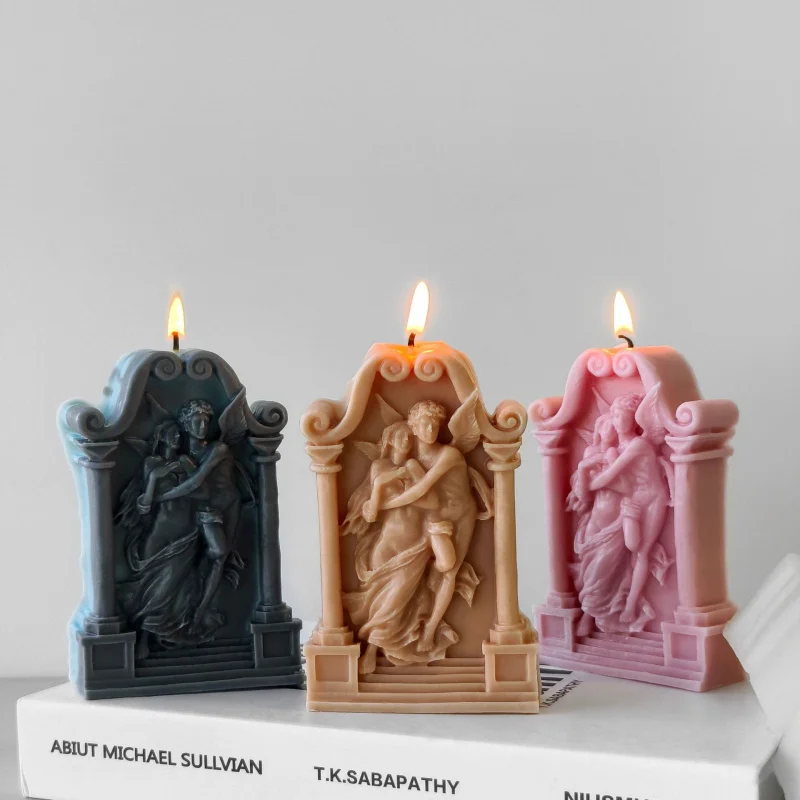 

2pcs Archway Angel Silicone Mold for Scented Candles, Love Messenger Plaster Resin Decor