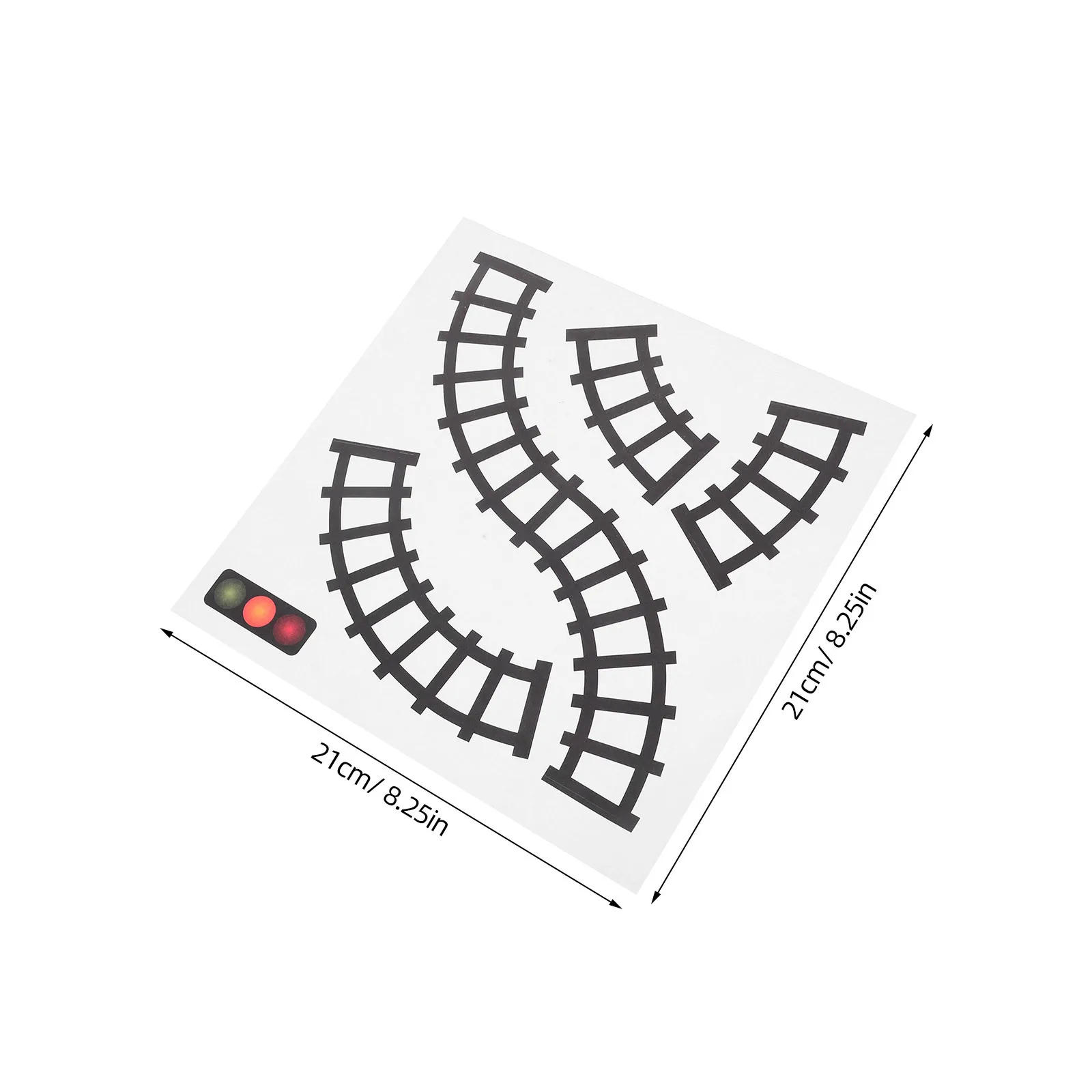 10 قطعة ملصقات إشارات المرور لتقوم بها بنفسك قطار المسار الشارات علامات الطريق ملصقات جدار غرفة اللعب المنزل مدرسة رياض الأطفال اكسسوارات #6