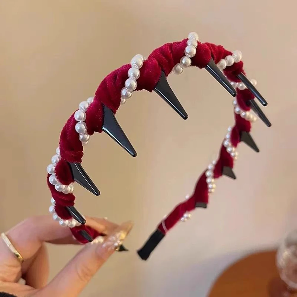 

3Pcs Elegant Headband with Teeth Vintage Hairband Fashion Non-slip Hairband Fashion Hair Accessories Gifts for Women Girls