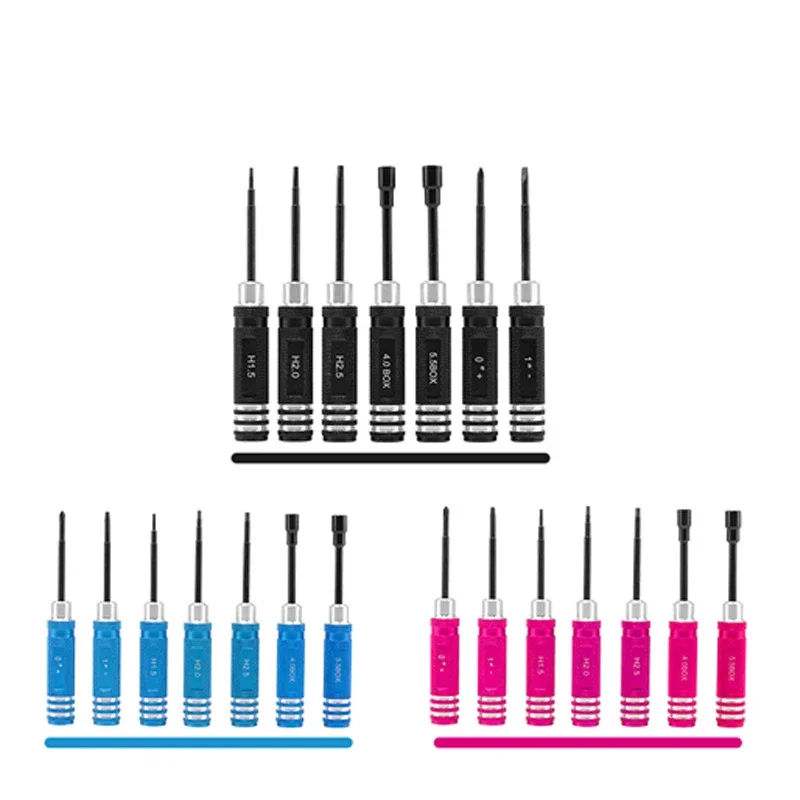 

Model Maintenance Installation Tool, Slotted Cross Socket Hexagon Screwdriver Set of Seven