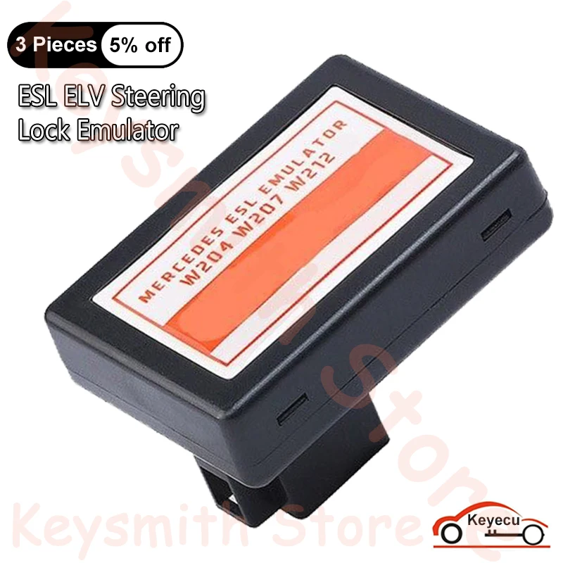 KEYECU ESL ELV Steering Lock Emulator Compatible With Abrites VVDI CGDI MB Tools for Mercedes Benz W204 W207 W212