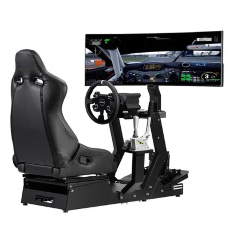 Racing simulator bracket, seat and cockpit complete set