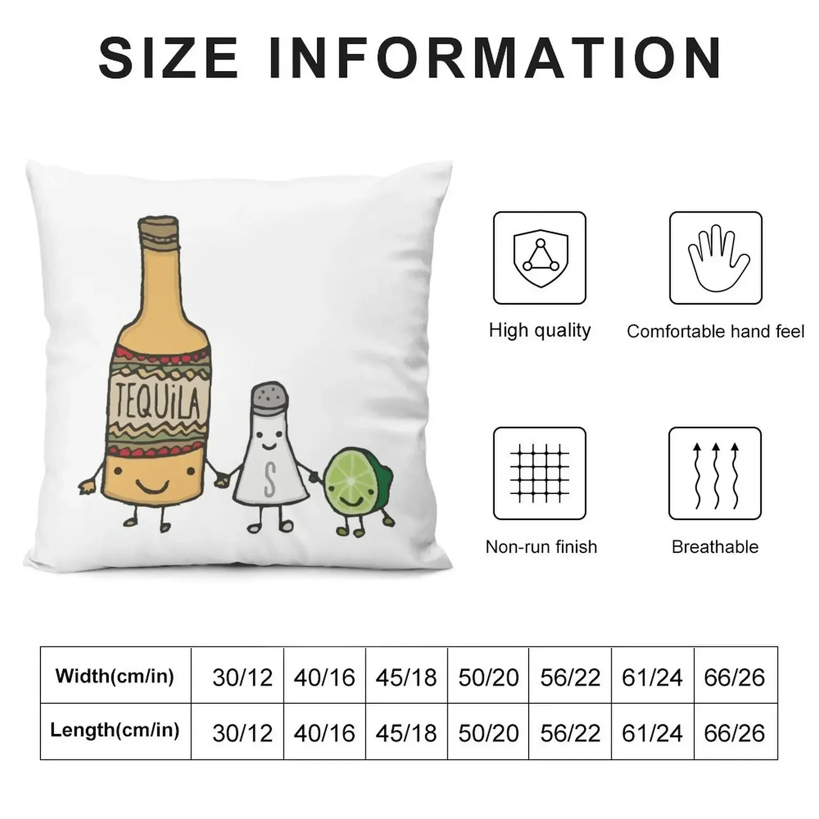 Tequila best friends Throw Pillow Decorative Cushions Pillow Case Christmas pillow