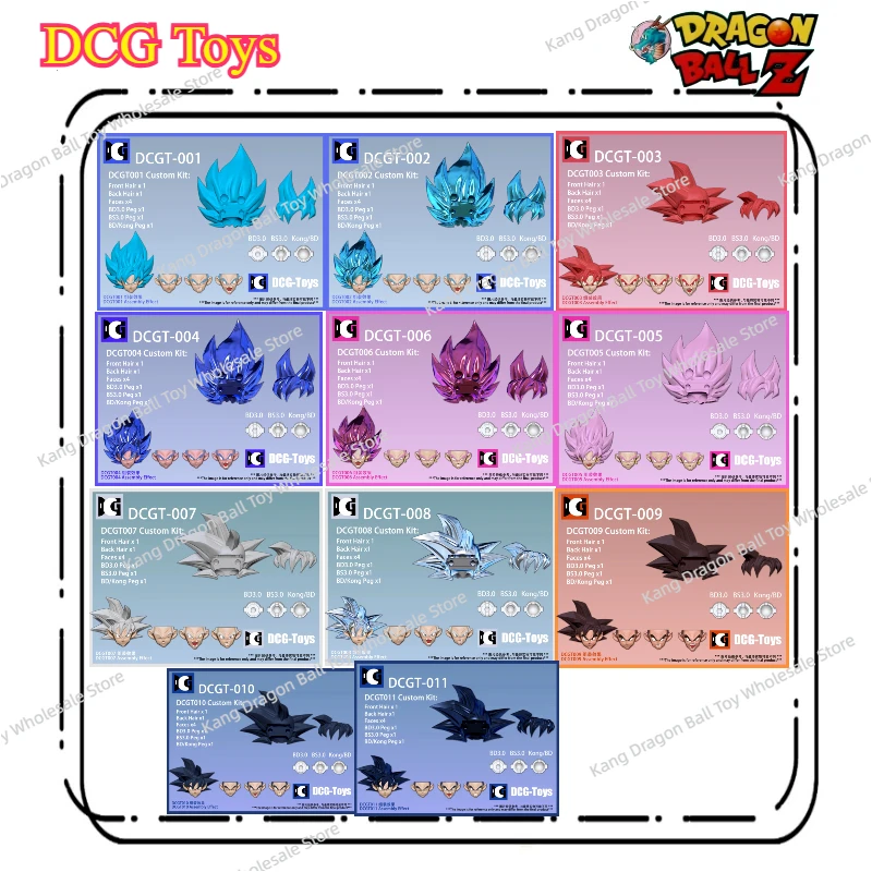 

New Product Pre-order! DCGT TOYS 01-011 Dragon Ball Goku Legend Super Normal Black Hair Head Sculpture Accessory Pack