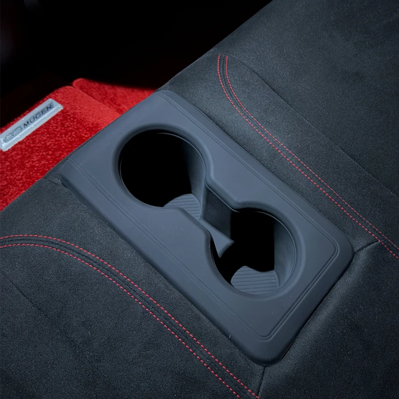 For 2022 2023 2024 2025 Honda Civic FL5 TYPE-R Silicone Cup Cover Rear Seat Anti slip and Leak proof Cup Mat Automotive Interior