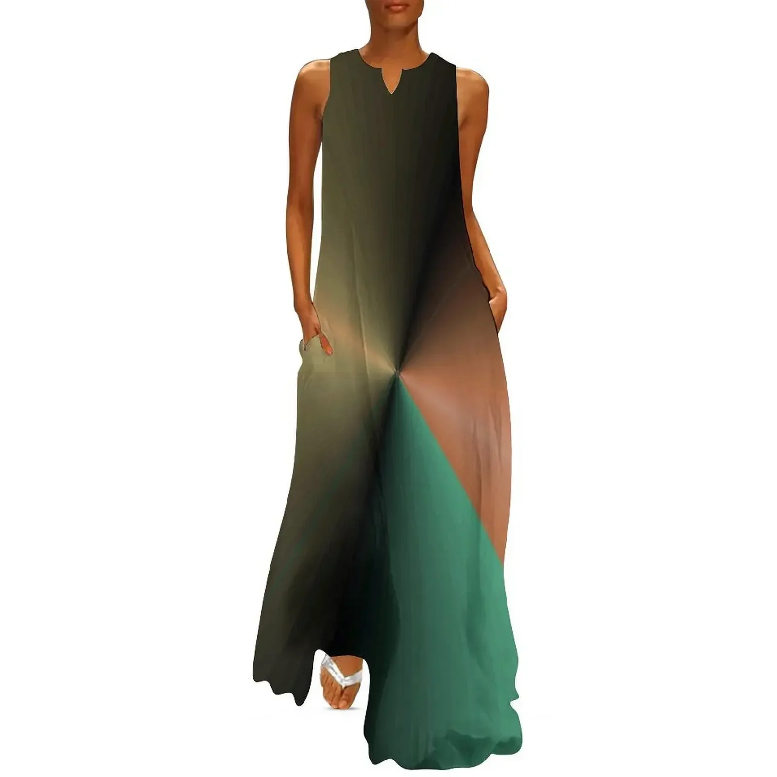 

FRACT331b Fun Fractals Long Dress dress women summer cute dress luxury luxury woman evening